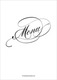 Romantic Script Foil Menu Cards Image 2 of 12